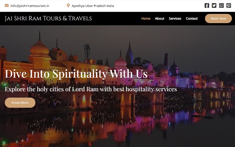 Tours & Travels Website